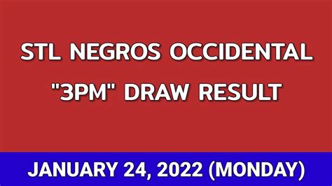 stl result today negros